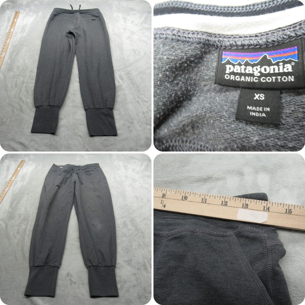 Patagonia Ahnya Pants Womens XS Gray Drawstring Organic Cotton Jogger 28x26